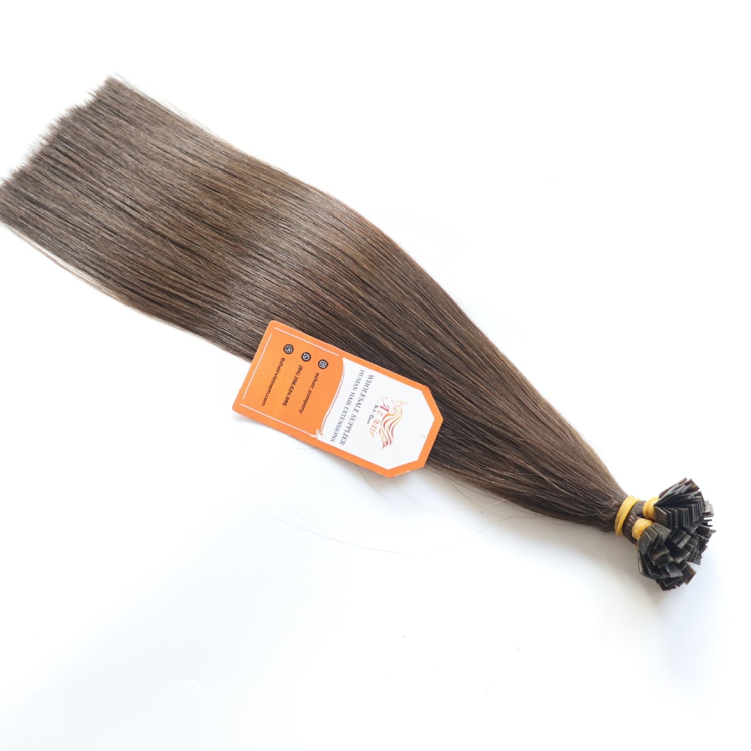 Brown-Color-100%-Human-Hair-Flat-In-Hair-Extensions-Azhaircompany-Wholesale-Price.